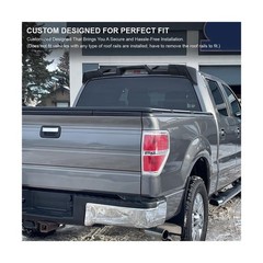 Tuning Matte Black ABS Cab Roof Spoiler For 2009-2014 Ford F150 W/o Roof Rails