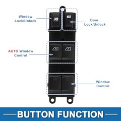 2 AUTO Power Window Switch No.25401CG710 for Infiniti FX35 2005 2006 Front