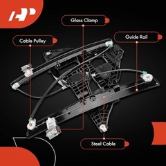 Power Window Regulator with Panel Without Motor Replacement Front Driver Side