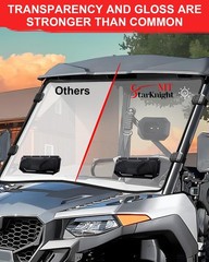StarknightMT UForce 600 Front Windshield Vented Scratch Resistant Window Comp…