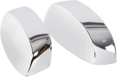 Pair Chrome Mirror Half Caps Compatible with 2007-2014 Silverado Sierra Ava