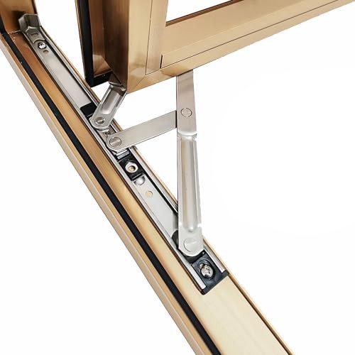 Casement Window Hinges – Stainless Steel, 2mm Thick, 10 Inch 2 Pair Silver