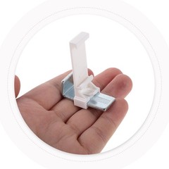 6 Pcs No Tools Roller Blind Mount Top Frame Clamp Brackets Clip-On Holders
