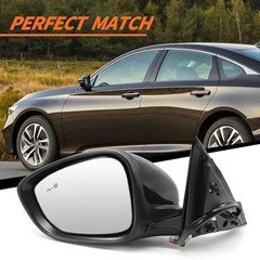 Left Driver Side Mirror Assembly Compatible with 2018-2022 Accord LX Sport