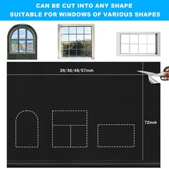100% Blackout Roller Shades No Tools No Drill Cordless Blinds for Window Bedroom