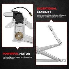New 1pc Front Driver (Left) Side Power Window Regulator With Motor Assembly