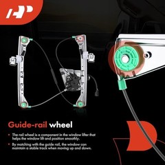Power Electric Window Regulator with Motor Compatible with Rear Driver (LH)