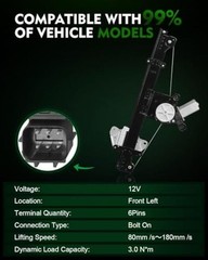 751-394 Front Left Driver Side Power Window Regulator with Motor for:-Nissan
