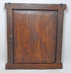 Antique Wooden Wall Décor Window Panel Frame Original Old Hand Crafted