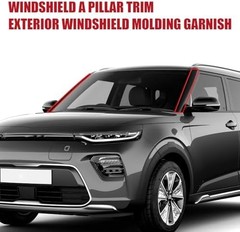 FEXON Windshield A-Pillar Trim Molding Set Compatible with 2014-2019 Kia Soul…