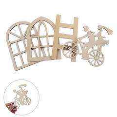 16Pcs Small Wooden Dollhouse Window Frames for Crafts Beige Durable Accessories