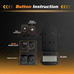 1 AUTO Power Window Switch for Honda Civic 2006-2011 Window Control Switch