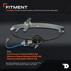 741-665 Front Passenger Side Power Window Regulator and Motor Assembly
