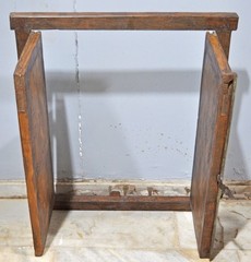 Antique Wooden Wall Décor Window Panel Frame Original Old Hand Crafted