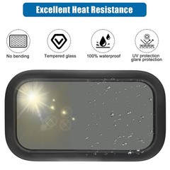 Fixed RV Window, 12″ W x 22″ H Tinted Window Replacement for RV Camper Carava…
