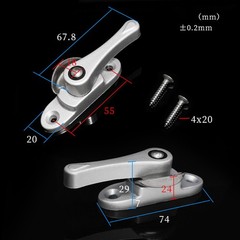 1PCS Accessories Sliding Doors Safety Lock Crescent Lock Window Lock Door Lock
