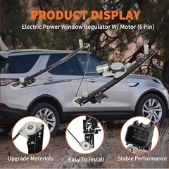 Passenger Side Power Window Regulator with Motor Auto-up Compatible with Right