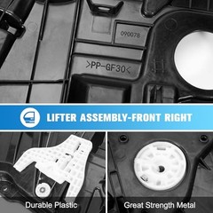83481-D5000 Rear Right Power Window Regulator Compatible with 2016-2021 KIA