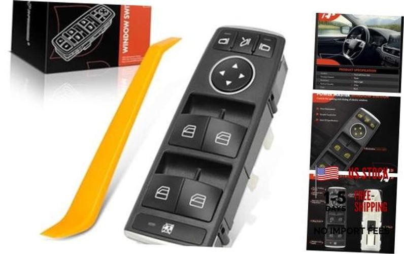 Front Left Driver Side Power Window Switch – Folding Mirrors – Power Window
