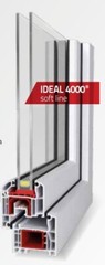 Elite Avora 28″ x 72″ Tilt and Turn Black Exterior and White Interior