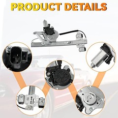 New 1pc Front Passenger (Right) Side Power Window Regulator With Motor
