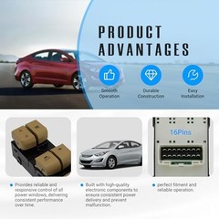 93570-3X000 Beige Left Driver Side Power Master Window Switch for Auto Down
