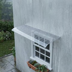 Window&Door Awnings Clear Canopy Rain/Snow Protection Awnings for Outside Patio