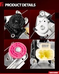 Rear Driver Side Power Window Regulator with Motor Assembly, 741-166 Replace