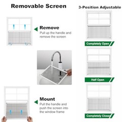 24″ x 27″ Sliding Shed Windows 2 Pack, Tempered Glass & Metal Screen, Flush Moun
