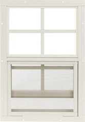 W1427BRJ-BX2 14″ W x 27″ H J-Lap Sliding Shed Window, Brown, Tempered Glass