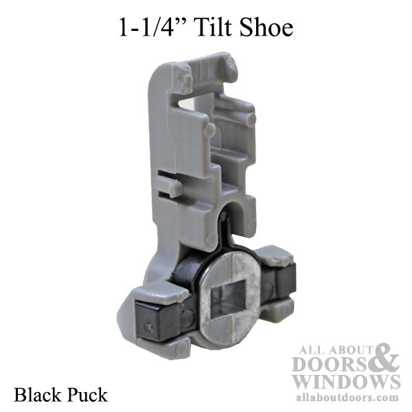Tilt shoe, 1-1/4 – Black, Inverted Channel Balance