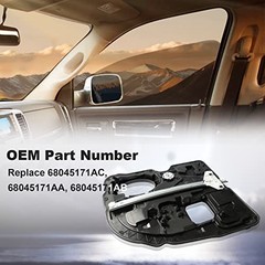 Rear Right Window Regulator Compatible with Dodge Ram 2009-2020 Passenger Side
