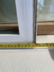 Window World Vinyl Double Hung Replacement Windows Grid Tinted Light Oak 24×50?