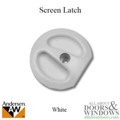 Andersen Round Screen Latch – White