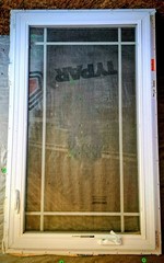 Henry Casement Window 35 1/2 x 59 3/4 in White Prairie Grid Argon Gas