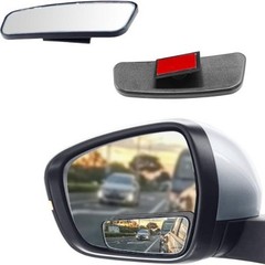 2PCS Rectangle Blind Spot Mirror for Car, Adjustable Wide Angle Mirror with Fram