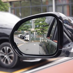 Universal Oval Convex Rear View Mirror Glass, Adjustable for Cars, SUVs, Motorcy