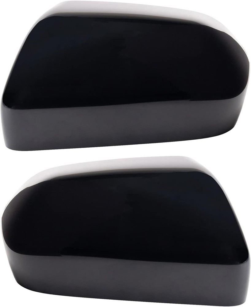 TRQ Driver and Passenger Side Mirror Cap Set Paint to Match Without Turn Signal