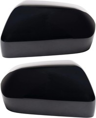 TRQ Driver and Passenger Side Mirror Cap Set Paint to Match Without Turn Signal