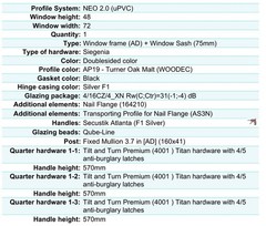 Avora Triple Sash Tilt and Turn in Oak Malt 72″ x 48″