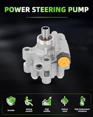 Power Steering Pump Compatible for 2005 2006 2007 for Dodge Dakota, 2006-2007