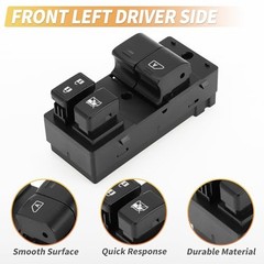 Front Left Driver Power Window Switch for Nissan Altima 2.5L 2009-2013 Black