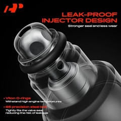 Fuel Injectors Compatible with Mini Cooper 2002-2006 2008 L4 1.6L, Naturally