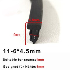 Rubber Window Door Gasket Seal Strip Glass Fixed Repair Seal Waterproof Layer