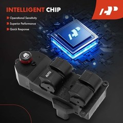 Front Left Driver Side Power Window Switch | Compatible with Honda Civic 2001