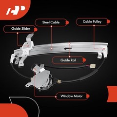Front Passenger Side Power Window Regulator with Motor (2 Front Passenger (RH)