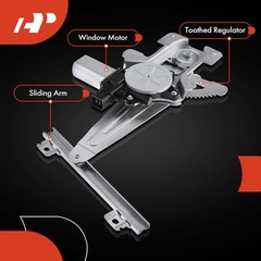 Electric Power Window Regulator with Motor Compatible with Rear Driver (LH)