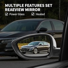 Left Driver Side Mirror Assembly Compatible with 2018-2022 Accord LX Sport