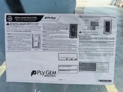 Ply Gem Aluminum Single Hung Window 37×38 Low E White New ( Unboxed) W Screen
