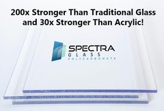 Spectra Glass Clear Polycarbonate Window Glass Replacement 24”x48”